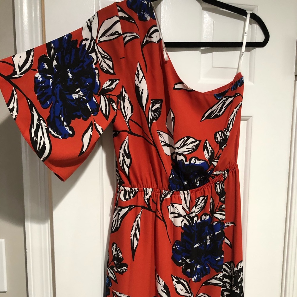 DR2 - One Shouldered Floral Dress - Sz Small